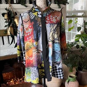 Colorful Abstract Women's Blouse
